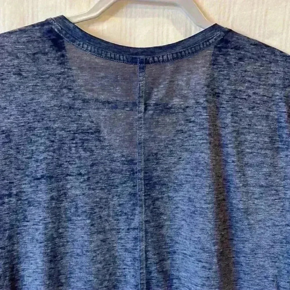 BCG BURNOUT SHORT SLEEVE V-NECK WORKOUT TOP SHIRT BLUE‎ SIZE M LIGHTWEIGHT - Picture 6 of 6